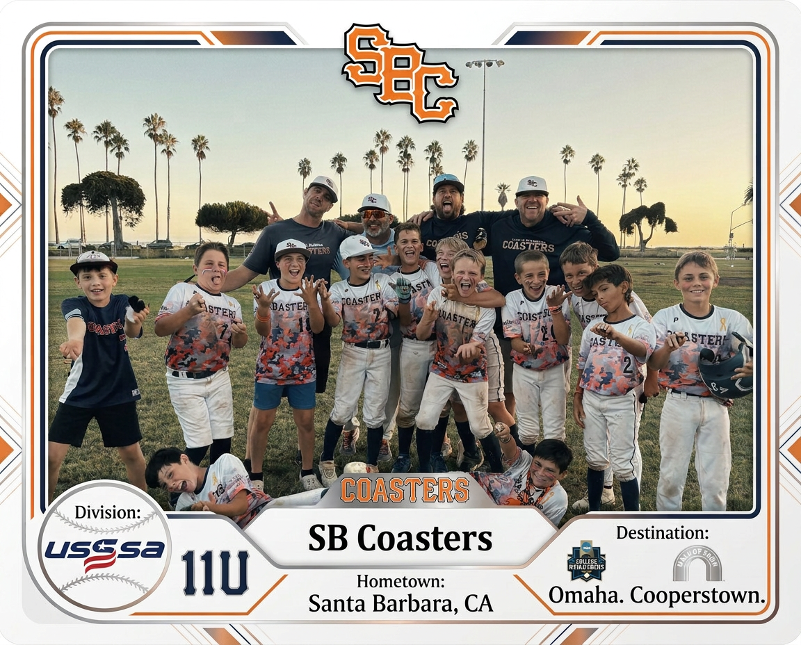 Santa Barbara Coasters — Baseball Card
